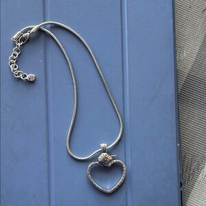 Brighton Silver Heart Pendant Charm Necklace